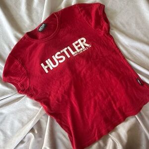 Hustler Hollywood Red Short Sleeve Tee